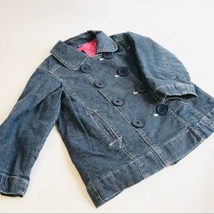 GAP Baby Denim Peacoat Size 3